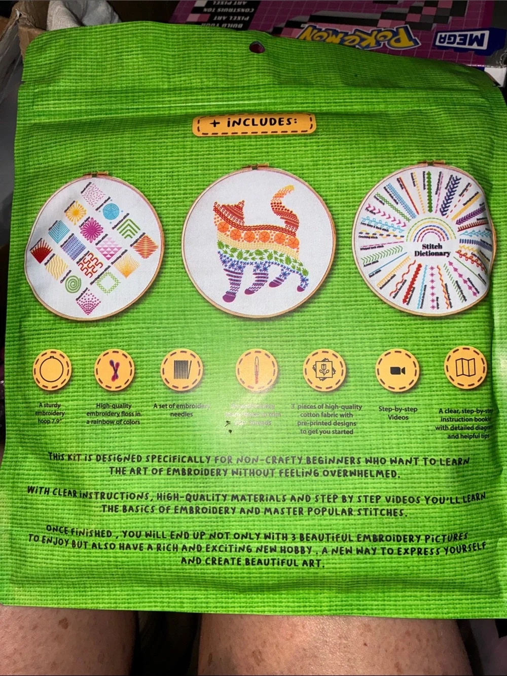 Stitch Dictionary Embroidery Guide - Green